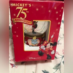 Disney Mickey's 75th Anniversary Red Snow Globe